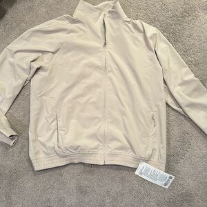 Brand New Women’s Lululemon Relaxed-Fit Track Jacket Size 10 & Color lgt Beige